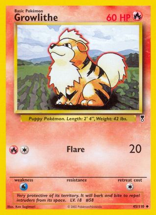 Growlithe (45)/110 Uncommon Reverse Holofoil