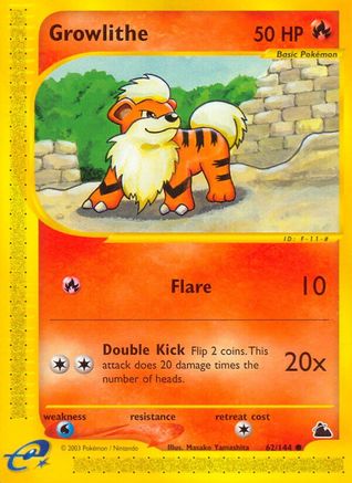 Growlithe (62)/144 Common Reverse Holofoil