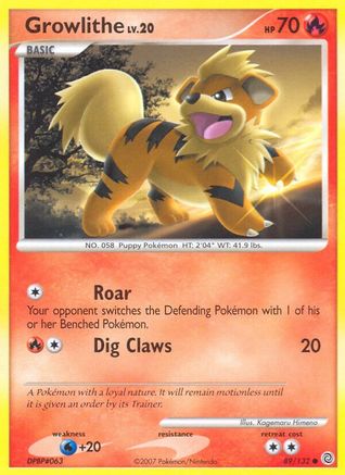Growlithe (89)/132 Common Reverse Holofoil