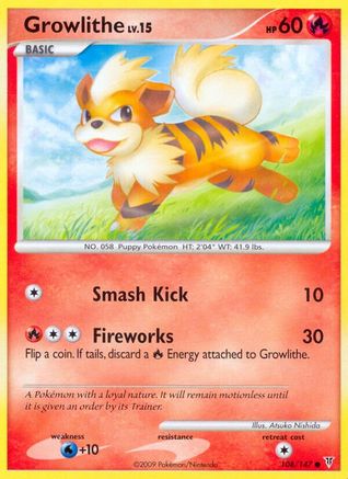 Growlithe (108)/147 Common Reverse Holofoil