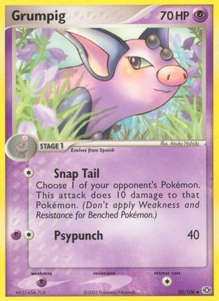 Grumpig - 030/106 (30)/106 Uncommon Reverse Holofoil