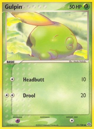 Gulpin (51)/106 Common Reverse Holofoil