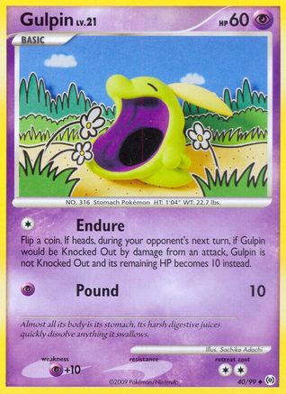 Gulpin (40) (40)/99 Uncommon Reverse Holofoil