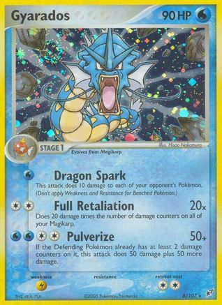 Gyarados (8)/107 Holo Rare Holofoil