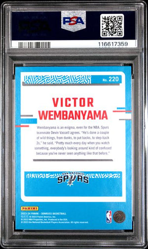 PSA 9 Victor Wembanyama Red Rated Rookie #220 (Cabinet)