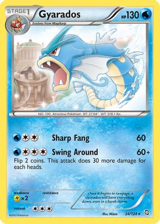 Gyarados (24)/124 Rare Reverse Holofoil