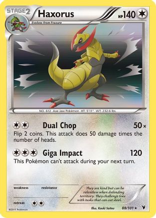 Haxorus (88)/101 Holo Rare Holofoil