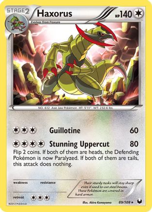 Haxorus (89)/108 Holo Rare Holofoil