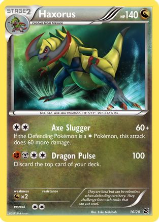 Haxorus (16)/20 Holo Rare Holofoil