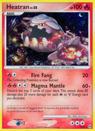 Heatran (3)/99 Holo Rare Holofoil