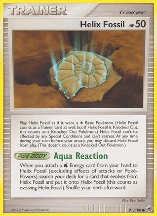 Helix Fossil/100 Common Reverse Holofoil