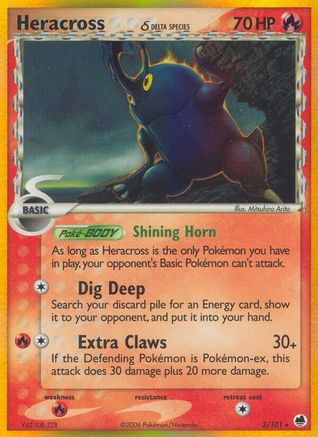 Heracross (Delta Species) (3)/101 Holo Rare Holofoil