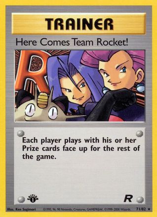 Here Comes Team Rocket! (71) (71)/82 Rare 1st Edition