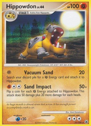 Hippowdon (21)/100 Rare Reverse Holofoil