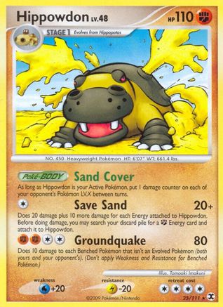 Hippowdon (25)/111 Rare Reverse Holofoil