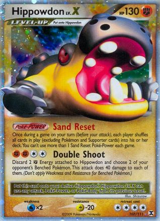 Hippowdon Lv.X (107)/111 Ultra Rare Holofoil