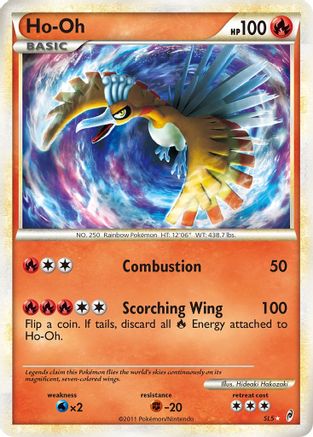Lightly Played Ho-Oh (Shiny) (SL5)/95 Shiny Holo Rare Holofoil (Cabinet-LP)