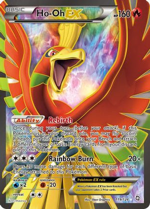 Lightly Played Ho-Oh Ex (119) Dragons Exalted (Cabinet-LP)