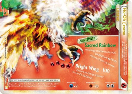 Ho-Oh Legend (Bottom) (112)/123 Ultra Rare Holofoil