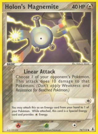 Holon's Magnemite (70)/113 Common Reverse Holofoil