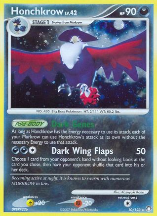 Honchkrow (10)/123 Holo Rare Reverse Holofoil