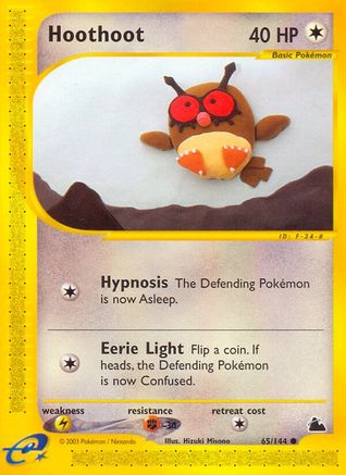 Hoothoot (65)/144 Common Reverse Holofoil
