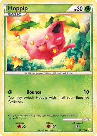 Hoppip (67)/123 Common Reverse Holofoil