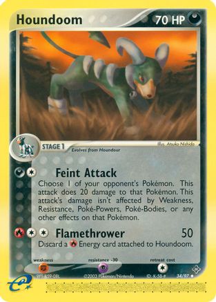 Houndoom (34)/97 Uncommon Reverse Holofoil
