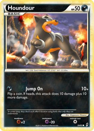 Houndour (59)/95 Common Reverse Holofoil