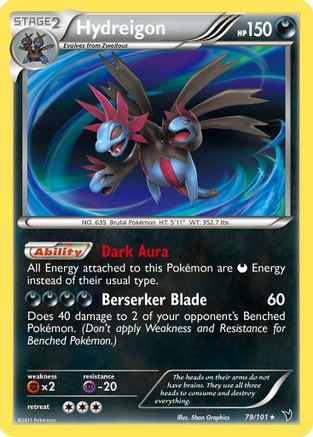 Hydreigon (79)/101 Holo Rare Reverse Holofoil