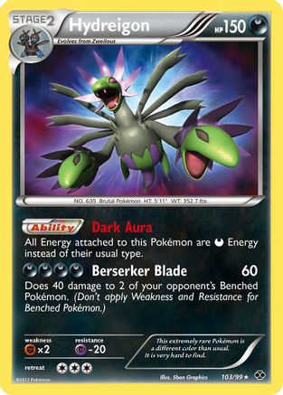 Hydreigon (103)/99 Secret Rare Holofoil