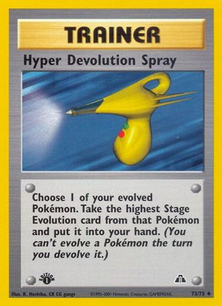 Hyper Devolution Spray (73)/75 Uncommon 1st Edition