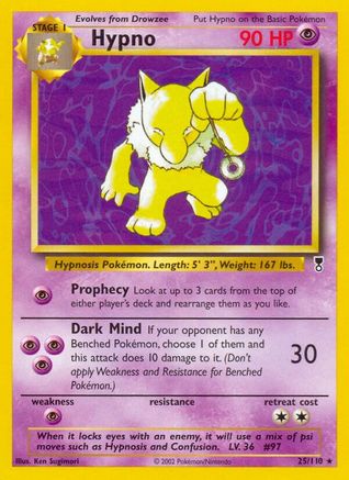 Hypno (25)/110 Rare Reverse Holofoil