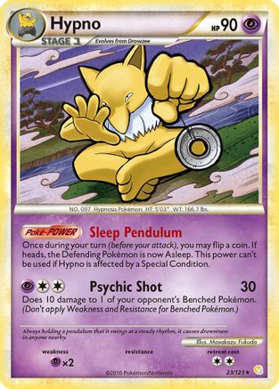 Hypno (23)/123 Rare Reverse Holofoil
