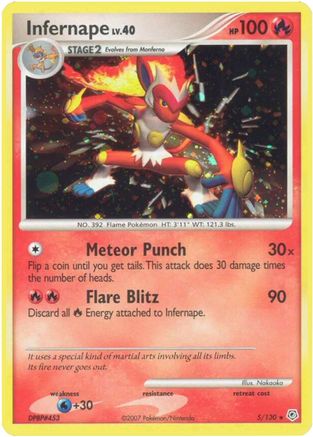 Infernape (5)/130 Holo Rare Holofoil