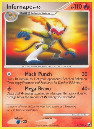 Infernape (22)/100 Rare