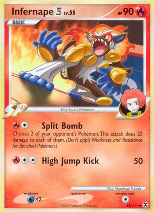 Infernape E4 (43)/111 Uncommon Reverse Holofoil