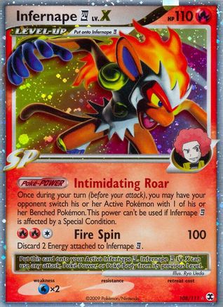Infernape E4 Lv.X (108)/111 Ultra Rare Holofoil