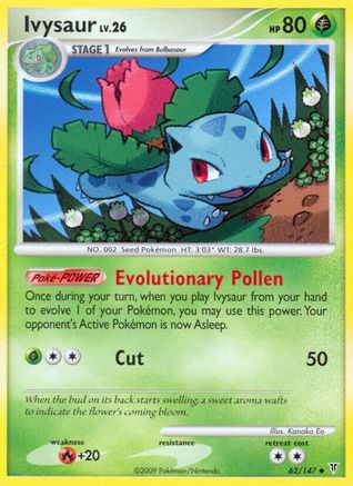 Ivysaur (62)/147 Uncommon Reverse Holofoil