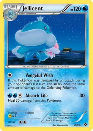 Jellicent (35)/99 Rare Reverse Holofoil