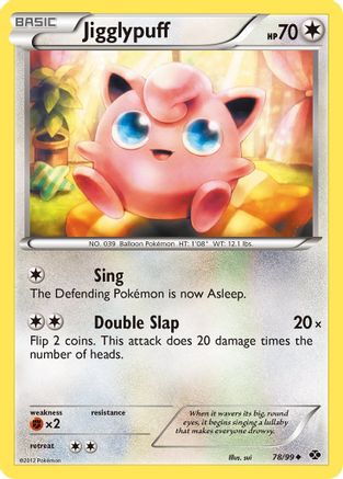 Jigglypuff (78)/99 Uncommon Reverse Holofoil