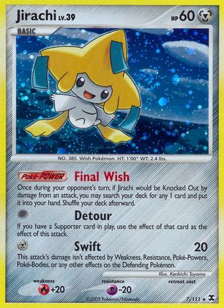 Jirachi (7)/111 Holo Rare Reverse Holofoil