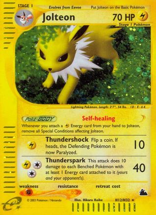 Jolteon (H12) (H12)/144 Holo Rare Holofoil