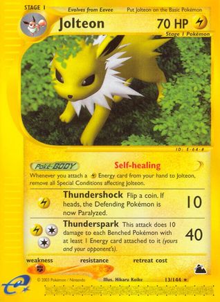 Jolteon (13) (13)/144 Rare Reverse Holofoil