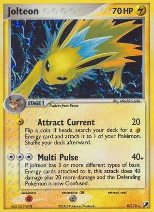 Jolteon (8)/115 Holo Rare Reverse Holofoil