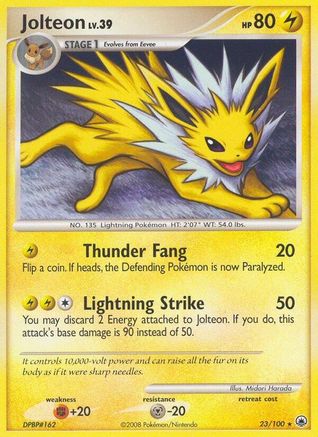 Jolteon (23)/100 Rare Reverse Holofoil