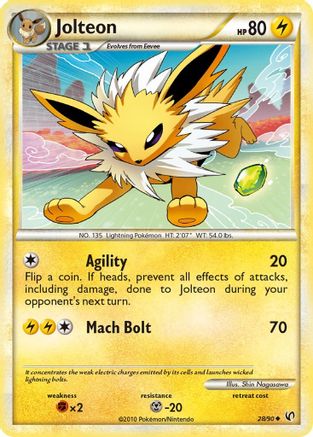 Jolteon (28)/90 Uncommon Reverse Holofoil