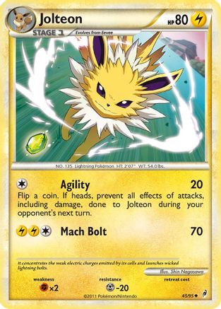 Jolteon (45)/95 Uncommon Reverse Holofoil