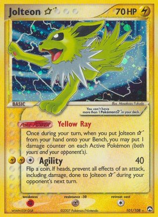 Jolteon Star (101)/108 Ultra Rare Holofoil