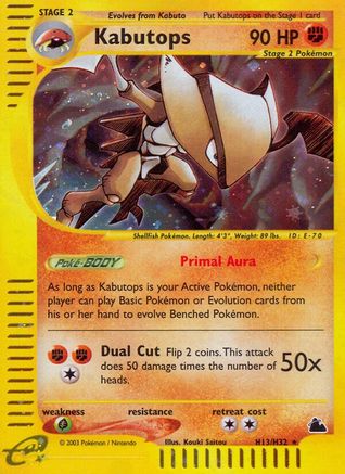 Kabutops (H13) (H13)/144 Holo Rare Holofoil
